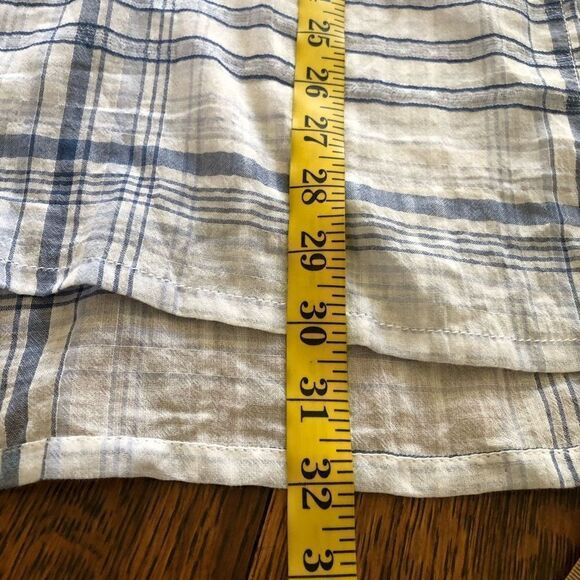 Anthropologie Pilcro & the Letterpress Blue & White Pld Tunic Top Boho, Coastal - Picture 16 of 16